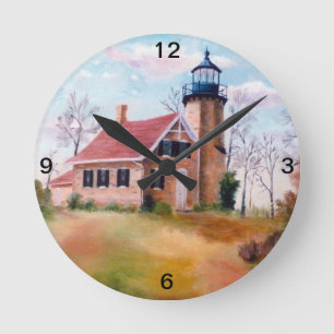 White River Lighthouse Wall Clock