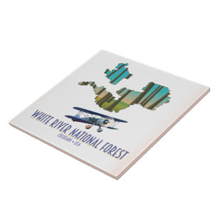 White River National Forest Colorado usa map Tile