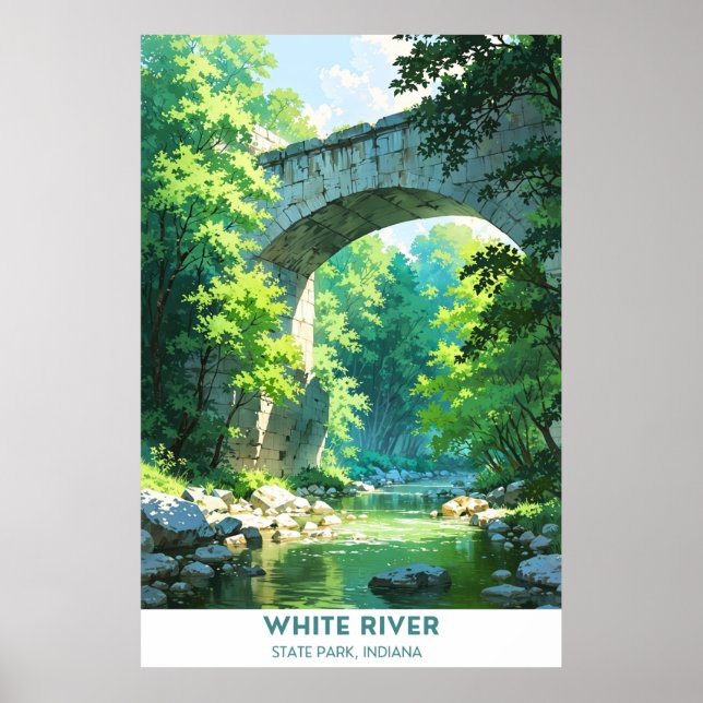  White River State Park, Indiana Poster (Front)