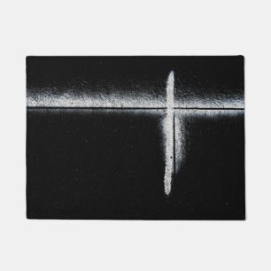 White Road Marking Doormat