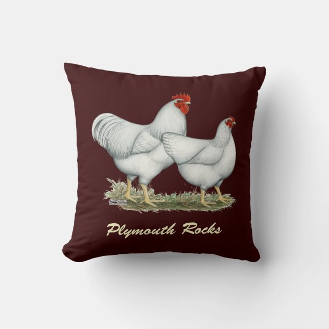White Rock Chickens Cushion (Front)