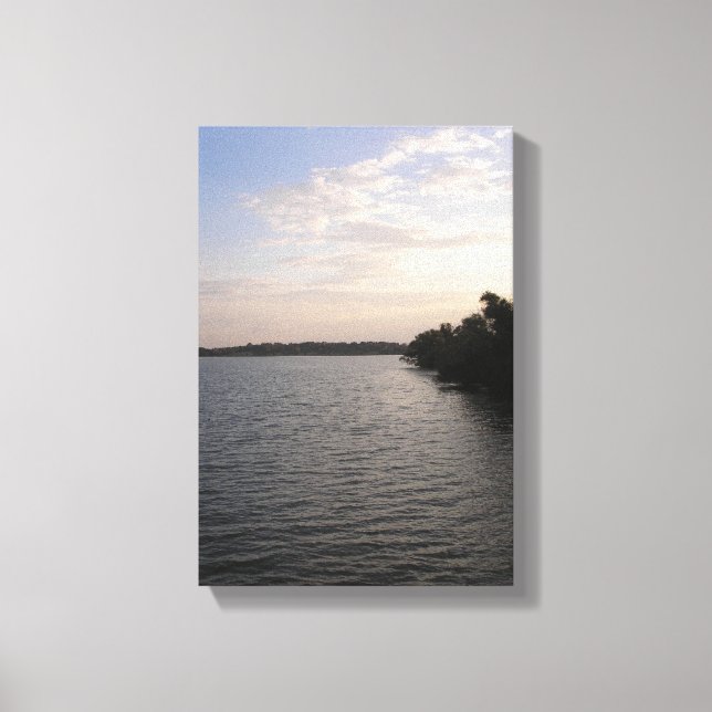 White Rock Lake, Dallas Texas Canvas Print (Front)
