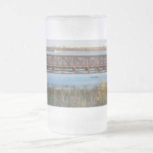 White Rock Park Bridge Frosted Mug