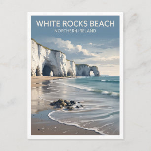White Rocks Beach Portrush Northern Ireland Travel Postcard