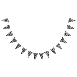 White Rocks Close Up Pattern Photo Bunting