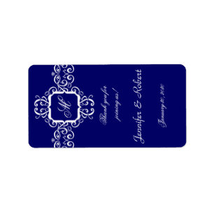 White Romance Monogram Lip Balm Sticker