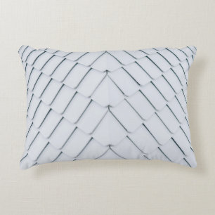 White roof tiles decorative cushion