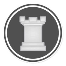 White Rook Chess Piece