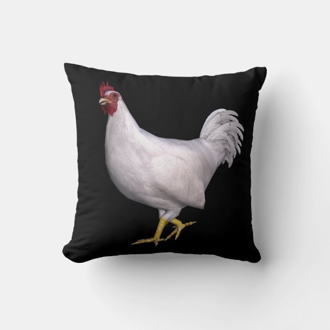 White Rooster Cushion (Front)