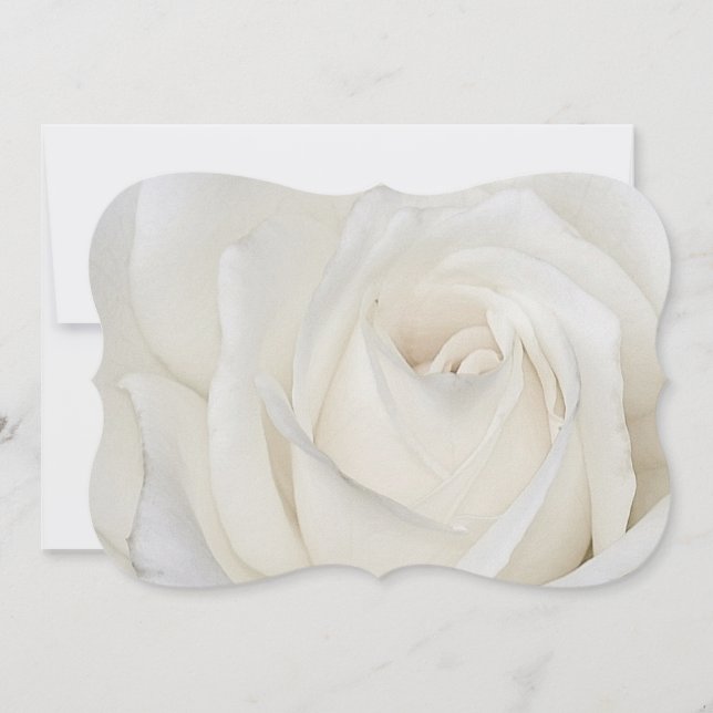 White Rose 5x7 Invitation (Front)