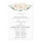 White Rose Botanical Wedding Ceremony Program