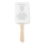 White Rose Bouquet | Wedding Program