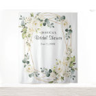 White Rose Bridal Shower Chic Photo Booth Backdrop