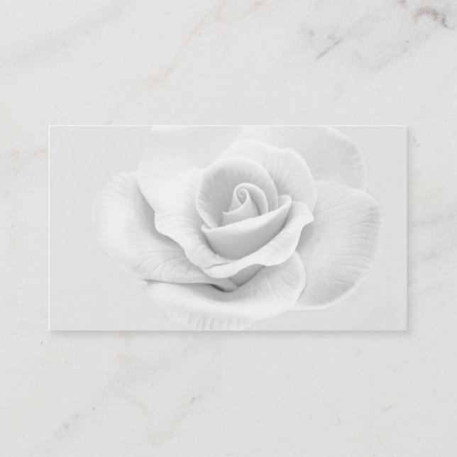 White Rose Business Card (Back)