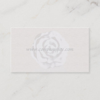 White Rose Business Card Template