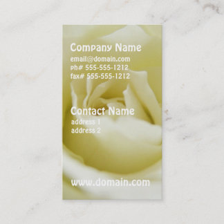White Rose Business Cards