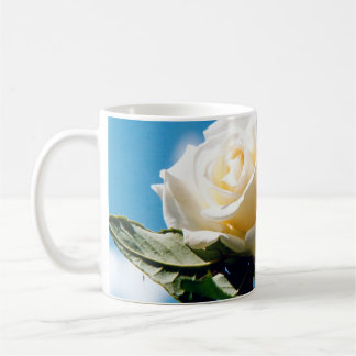 White rose - Celebrating Life   Coffee Mug