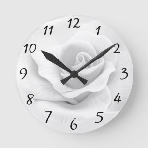 White Rose Clock