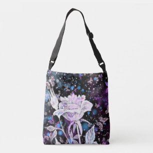 White Rose Crossbody Bag
