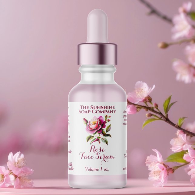 White Rose Dropper bottle label 2.375 x 1.25 (Creator Uploaded)