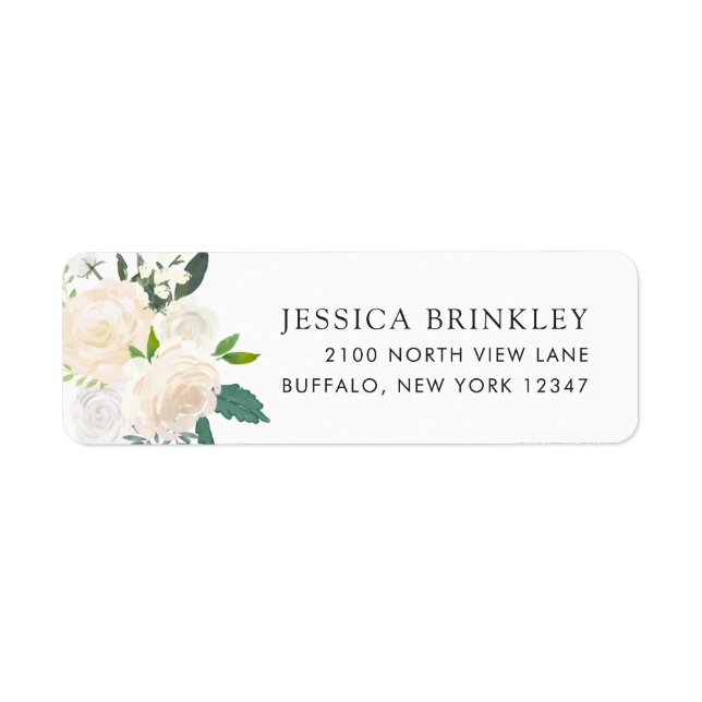 White Rose | Floral Address (Front)