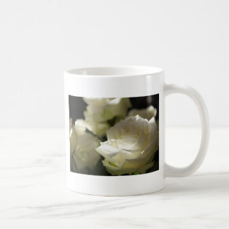 White Rose Floral Blossoms Destiny Gardens Coffee Mug