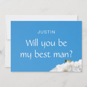 White Rose Floral Invitation