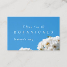 White rose floral UK & Euro business card