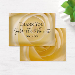 White Rose Floral Wedding Favor Tag