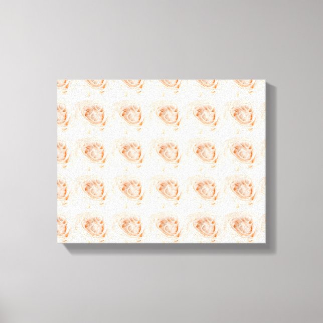 White Rose Flower Canvas Print (Front)
