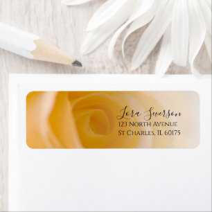 White Rose Flower Return Address