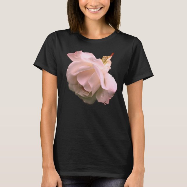 White Rose Flower  T-Shirt (Front)