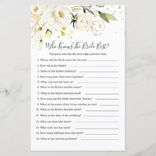 White Rose Foliage Who knows the Bride Best