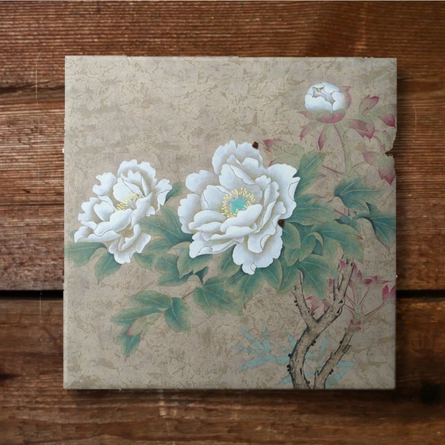 White Rose Glass Coaster (Creator Uploaded)