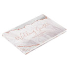 White & Rose Gold Agate Marble Foil Gilded Wedding