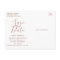 White & Rose Gold Agate Marble Foil Save the Date