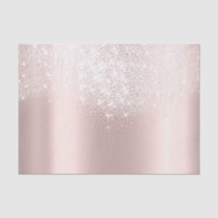 White Rose Gold Blush Metallic Sand Blush Dust Tissue Paper
