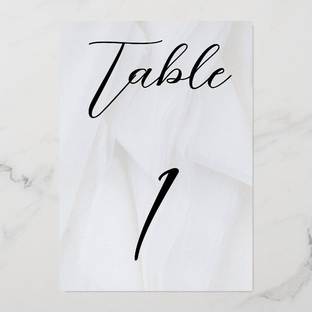 White/Rose Gold Foil Table No. 1 (Front)
