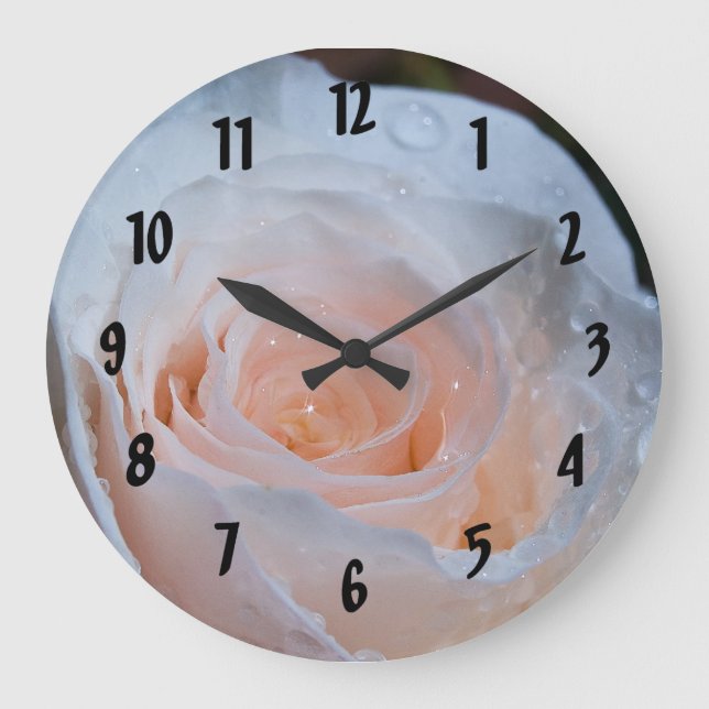 White Rose Large Clock (Front)