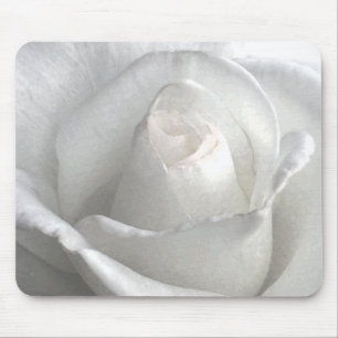White Rose_ Mouse Mat