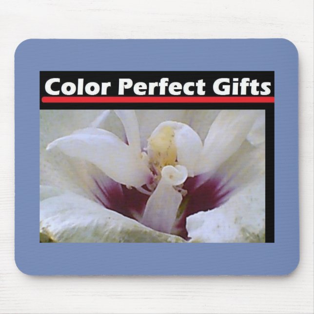 White Rose Mouse Mat (Front)