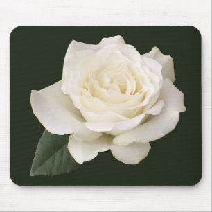 White Rose Mouse Mat