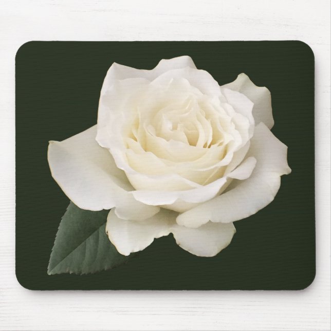 White Rose Mouse Mat (Front)