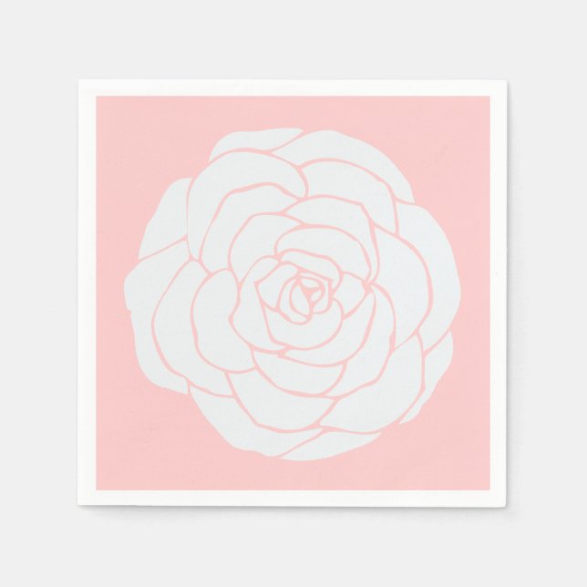 White Rose Napkin (Front)