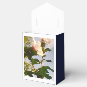White Rose Navy Blue Favour Box