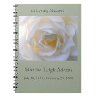 White rose notebook