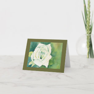 White Rose Notecard
