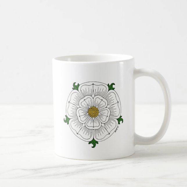 White Rose of York Coffee Mug (Right)