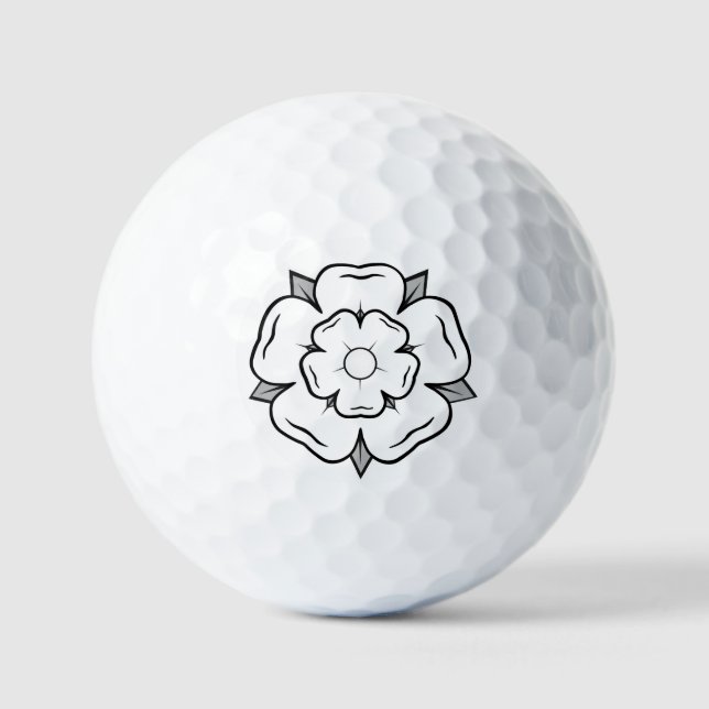 White Rose of York Golf Balls (Front)