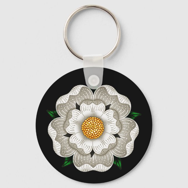 White Rose of York Key Ring (Front)